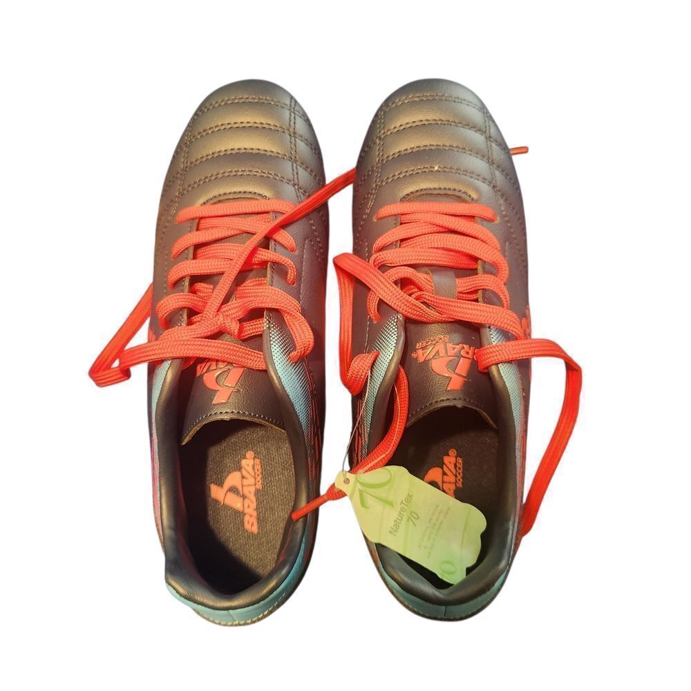 Brava Boys Athletic Soccer Shoes Cleats Size 5 Blue Red NEW - Picture 5 of 6